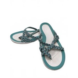 Crocs Womens 5 Flip Flop Sandals Girls 3.5 Waterproof Beach Surf Swim Summer